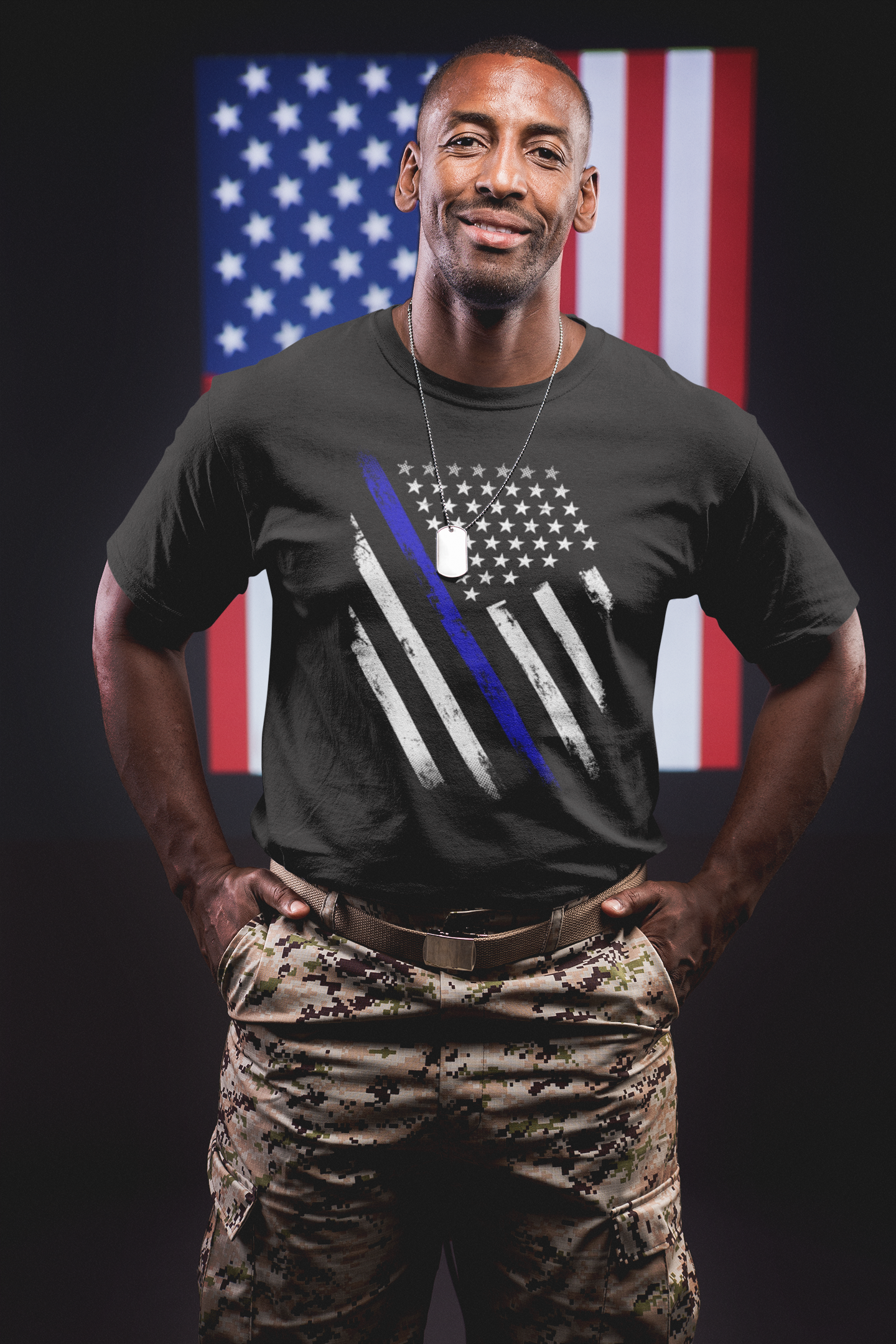 Blue Line Flag