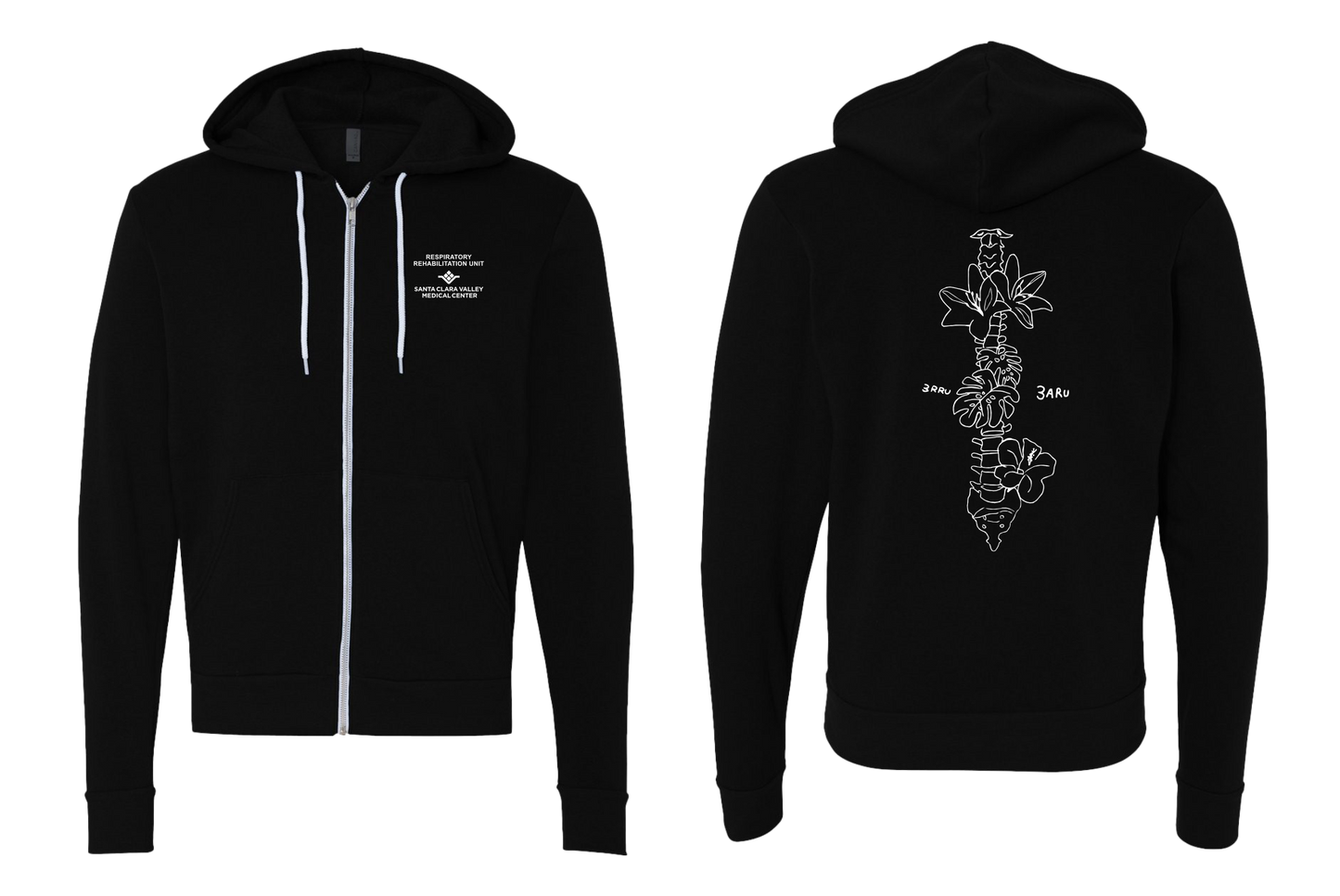 RRU EXCLUSIVE ZIP UP HOODIE - BELLA