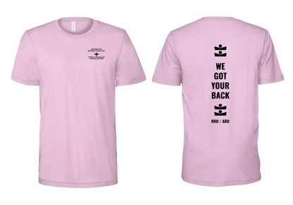 3 RRU WE GOT YOUR BACK - BELLA JERSEY TEE